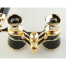 Бинокль театральный VEBER OPERA БГЦ 3x25 лорнет, черный/золотой 10988